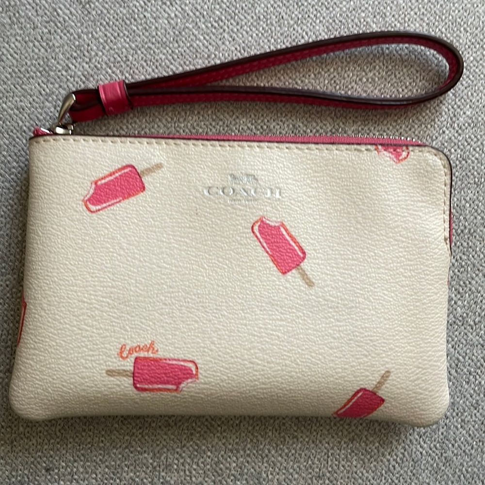 Coach popsicle wristlet wallet